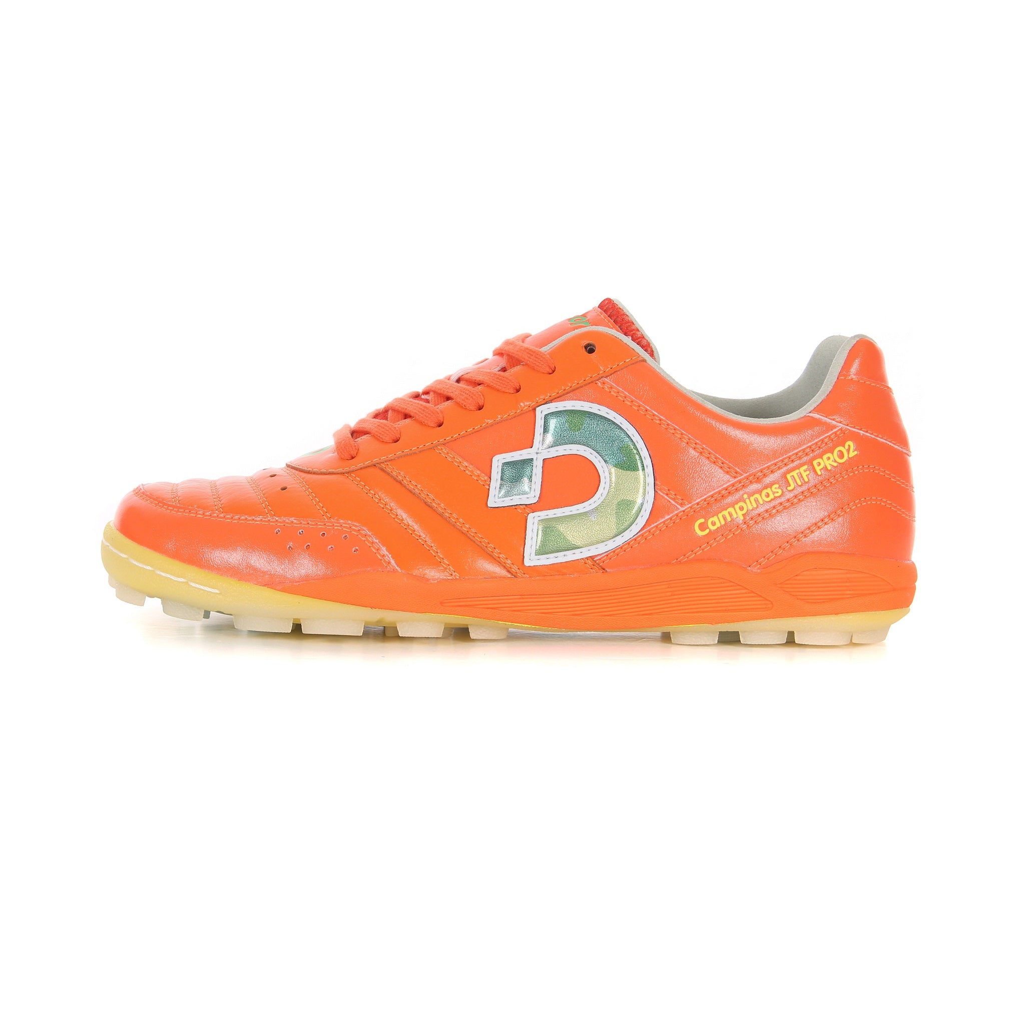 Desporte Campinas JTF PRO2 LTD 20th Anniversary orange green camouflage turf soccer shoe