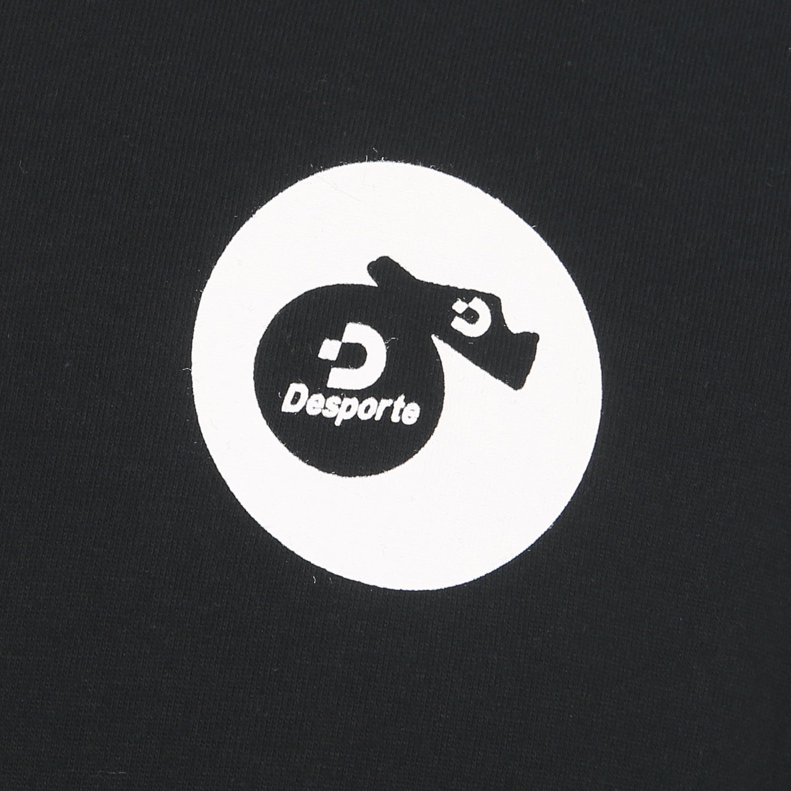 Desporte black cotton t-shirt DSP-T54 logo