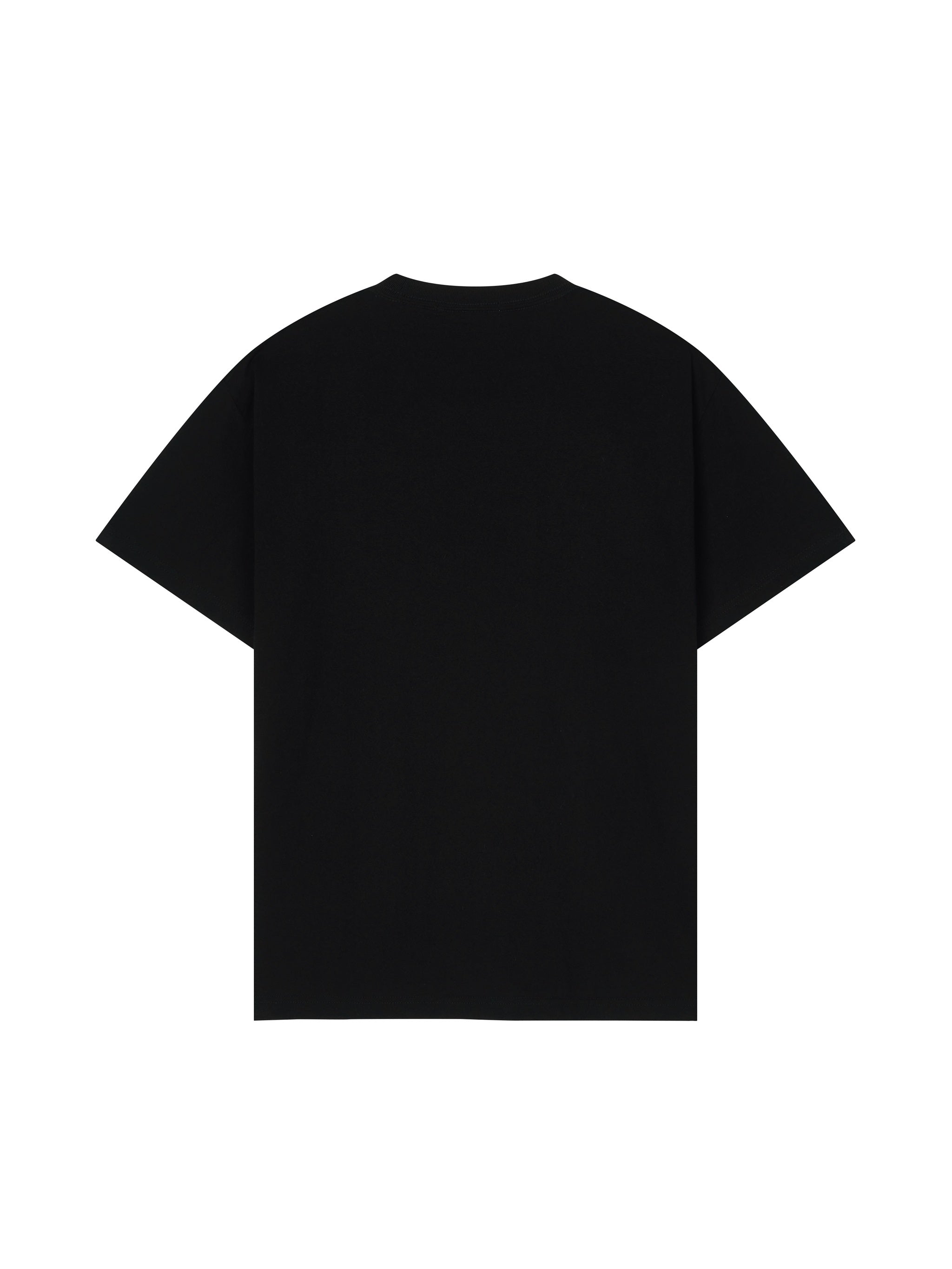 Desporte black cotton t-shirt DSP-T56 back view