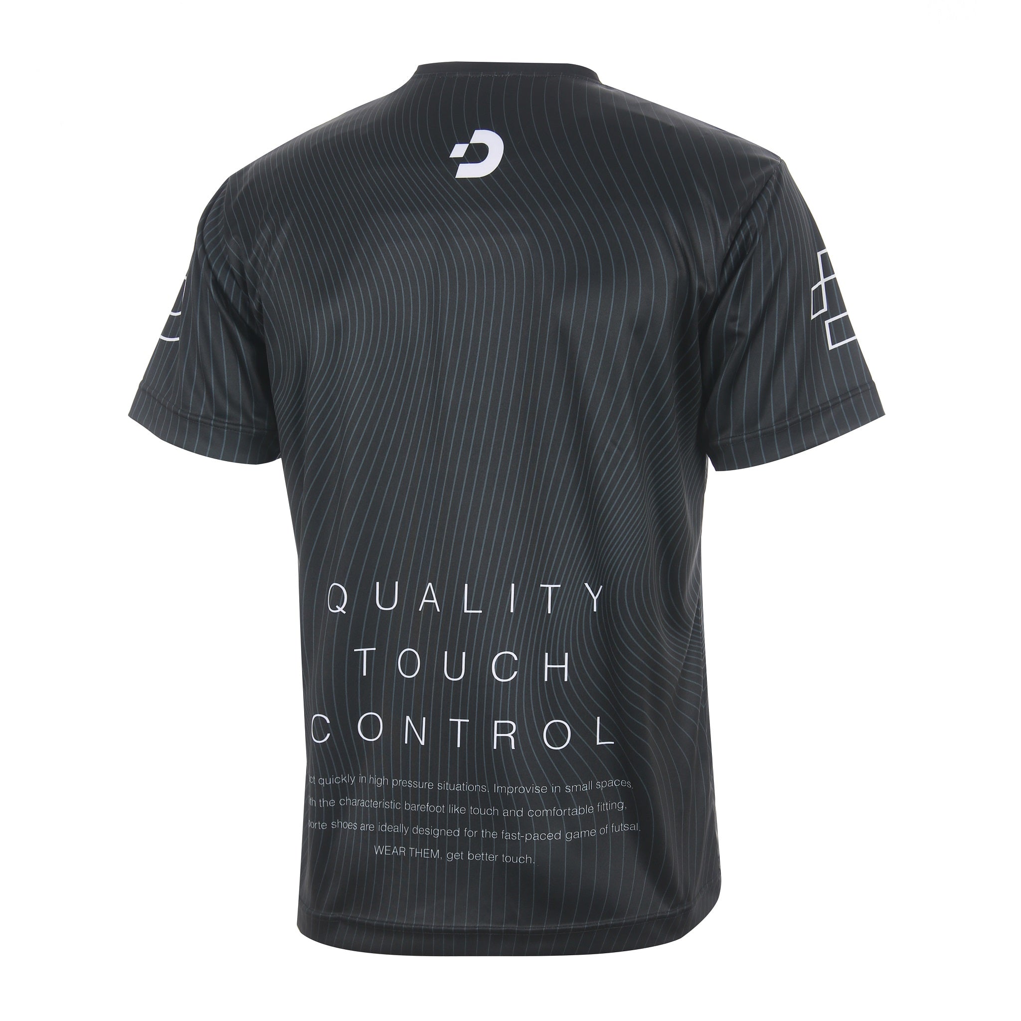 Desporte black futsal practice shirt DSP-BPS-35 back view