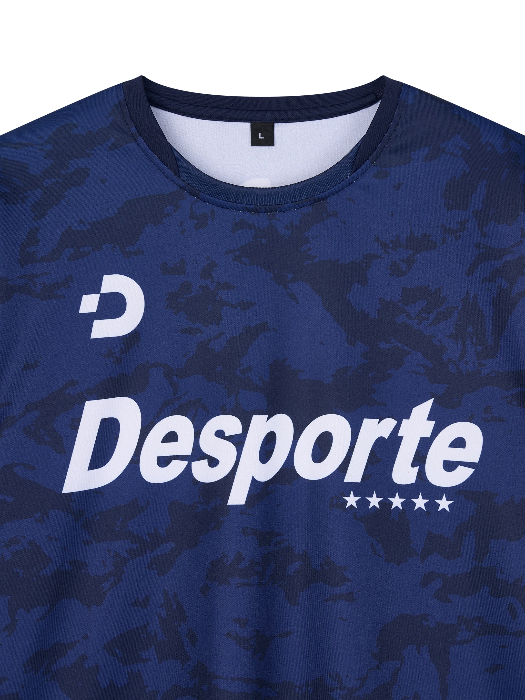 Desporte navy blue futsal practice shirt DSP-BPS-41 front logos