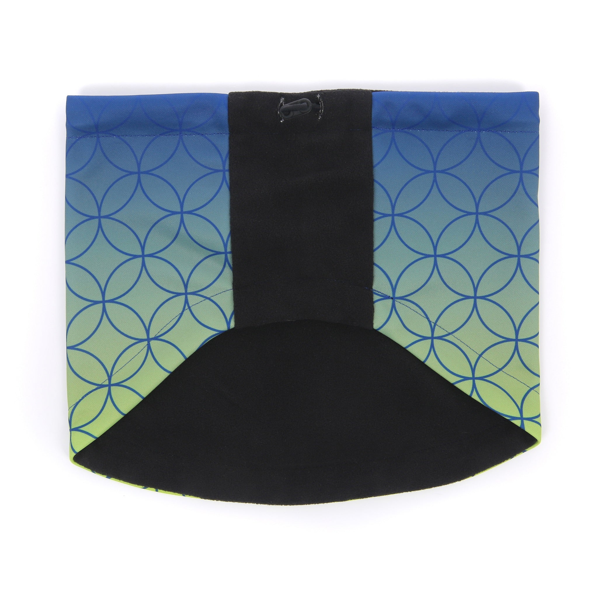 Desporte navy lime fleece neckwarmer DSP-NW11 back view