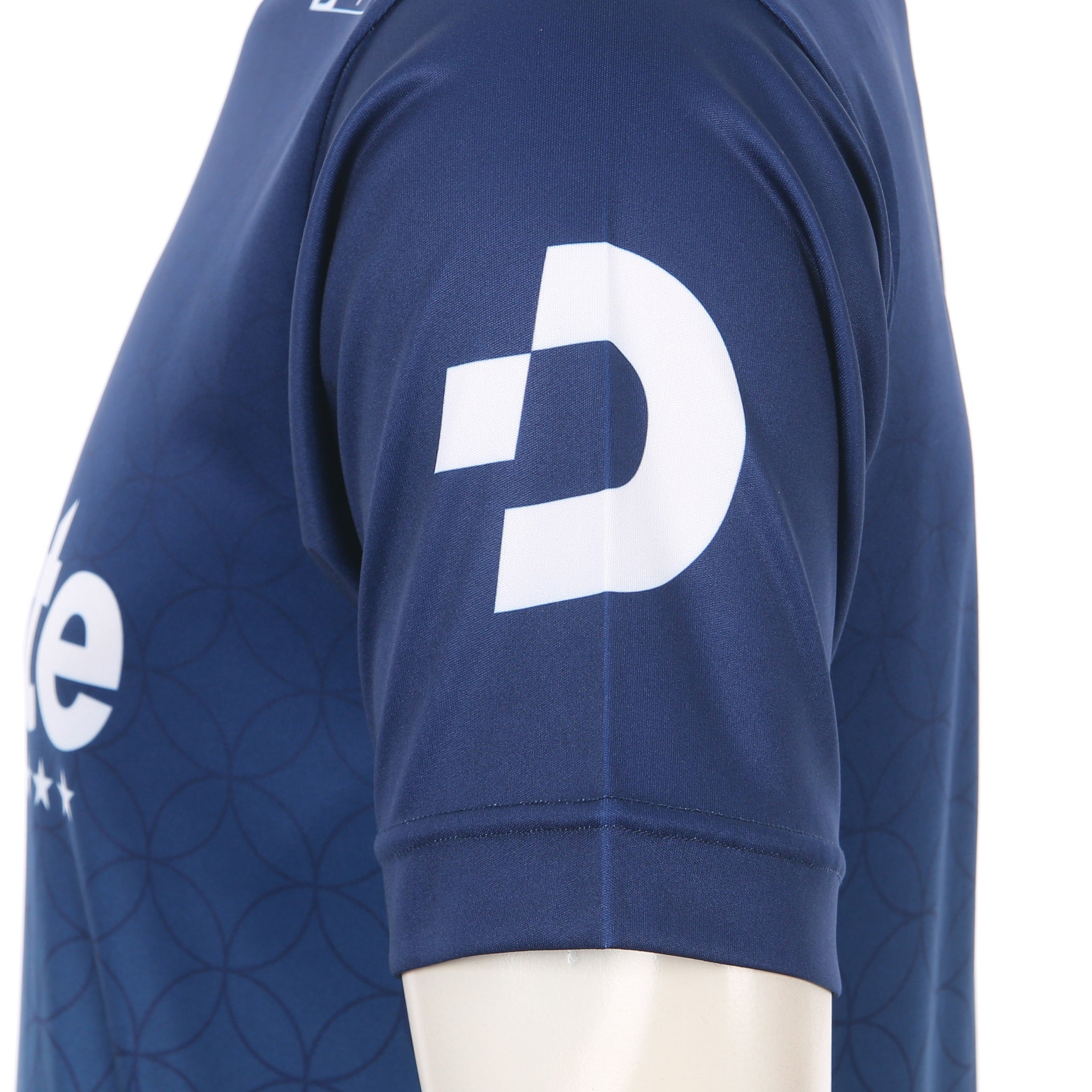 Desporte navy heat sublimation design practice shirt DSP-BPS-32 sleeve logo