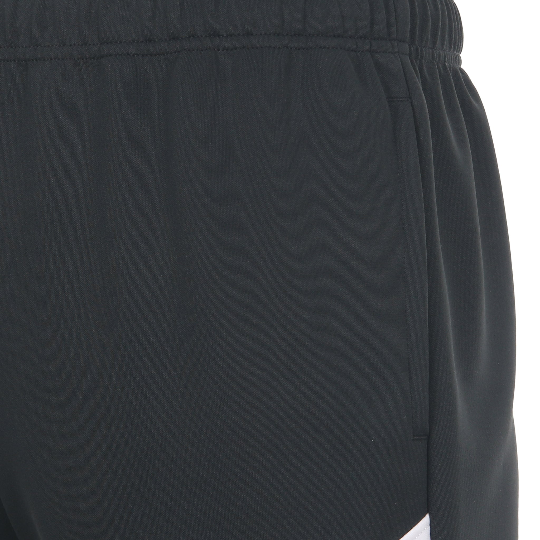 Desporte black track shorts with white stripes DSP-CHP19SLF seam pocket