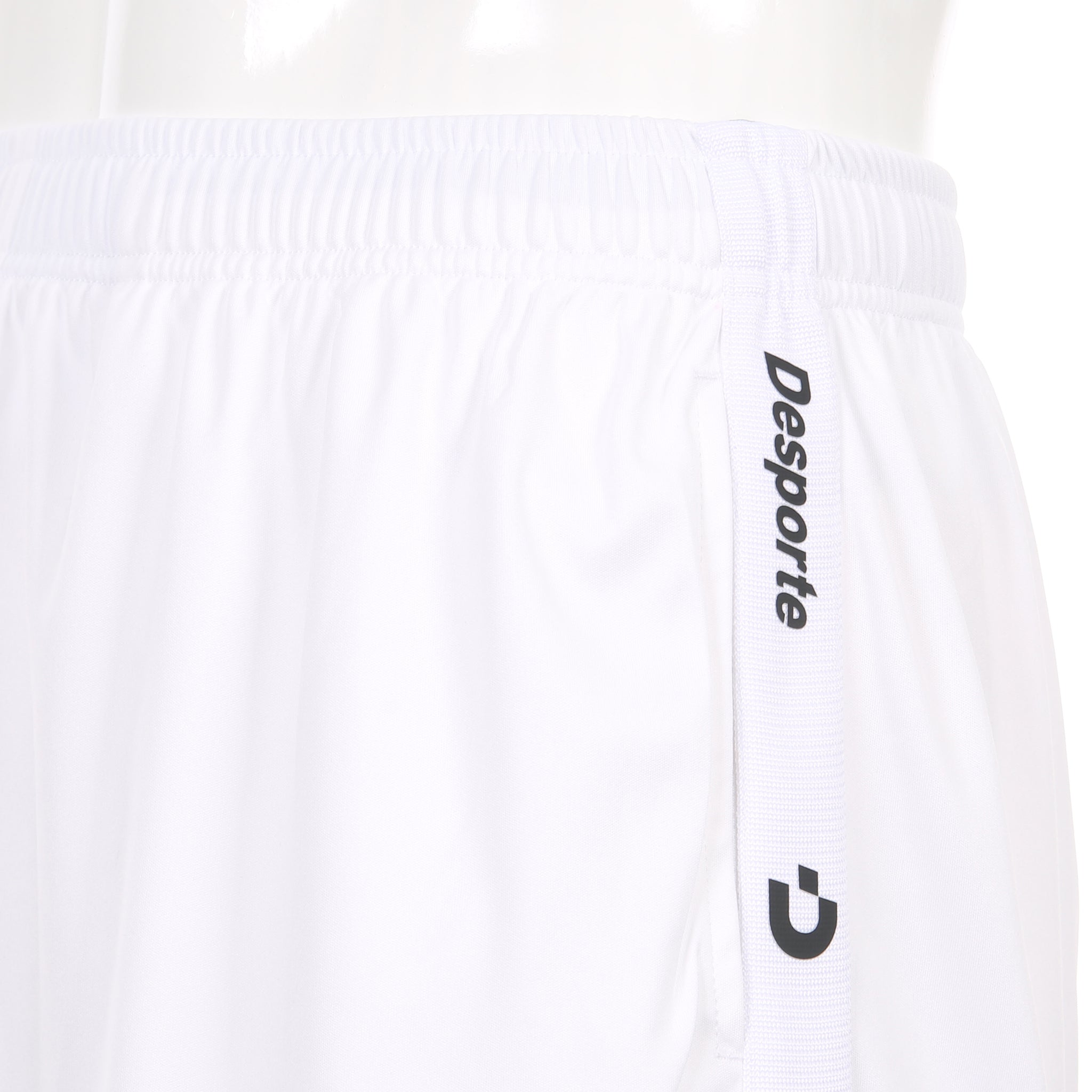 Desporte white futsal practice shorts DSP-BPSP-37 track tape logo
