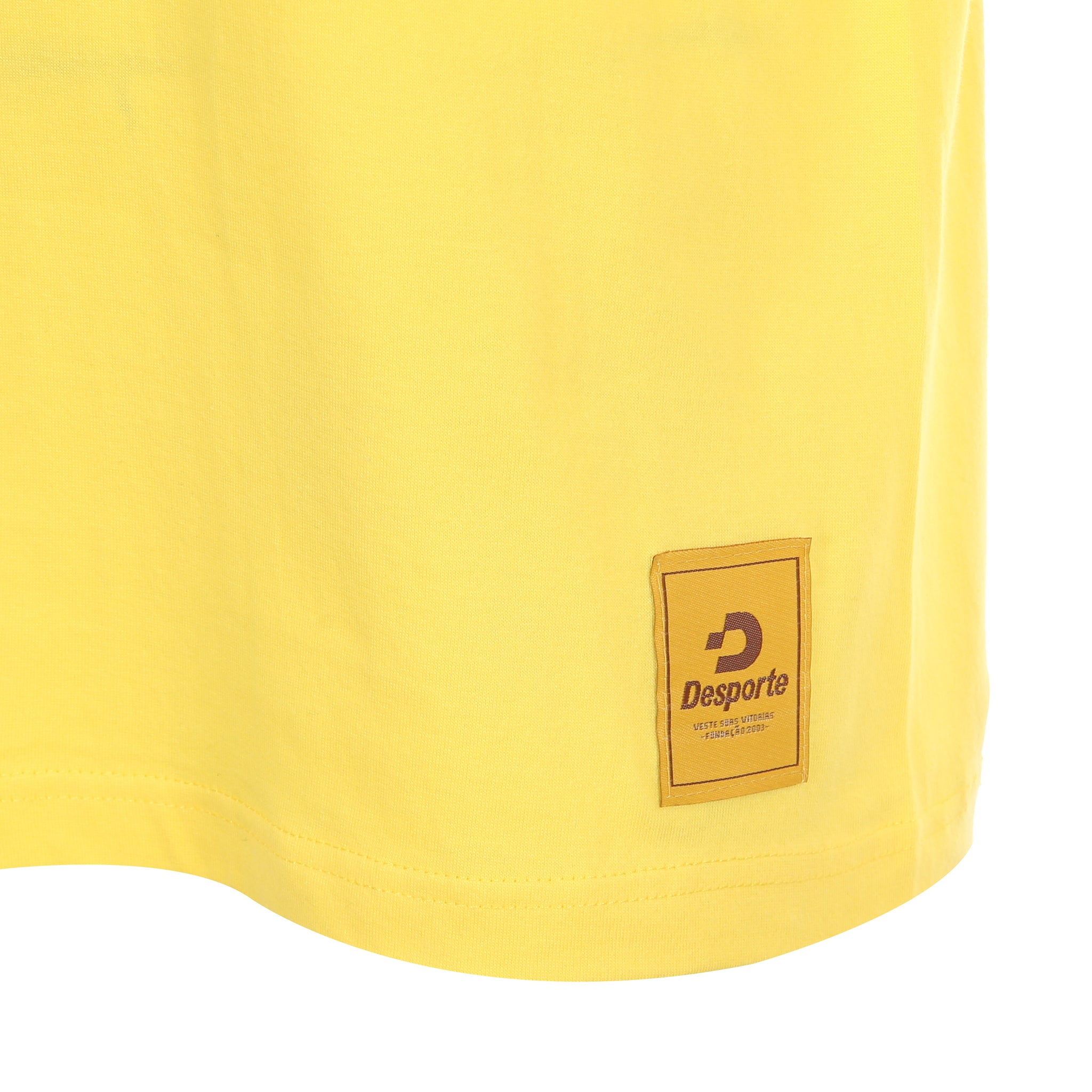Desporte yellow cotton t-shirt DSP-T54 logo tag