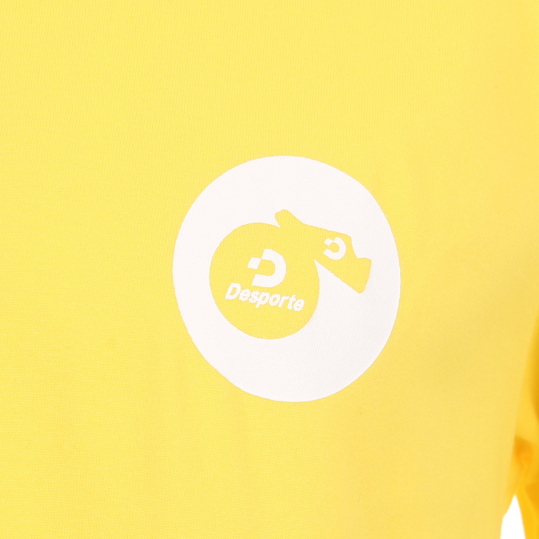 Desporte yellow cotton t-shirt DSP-T54 logo