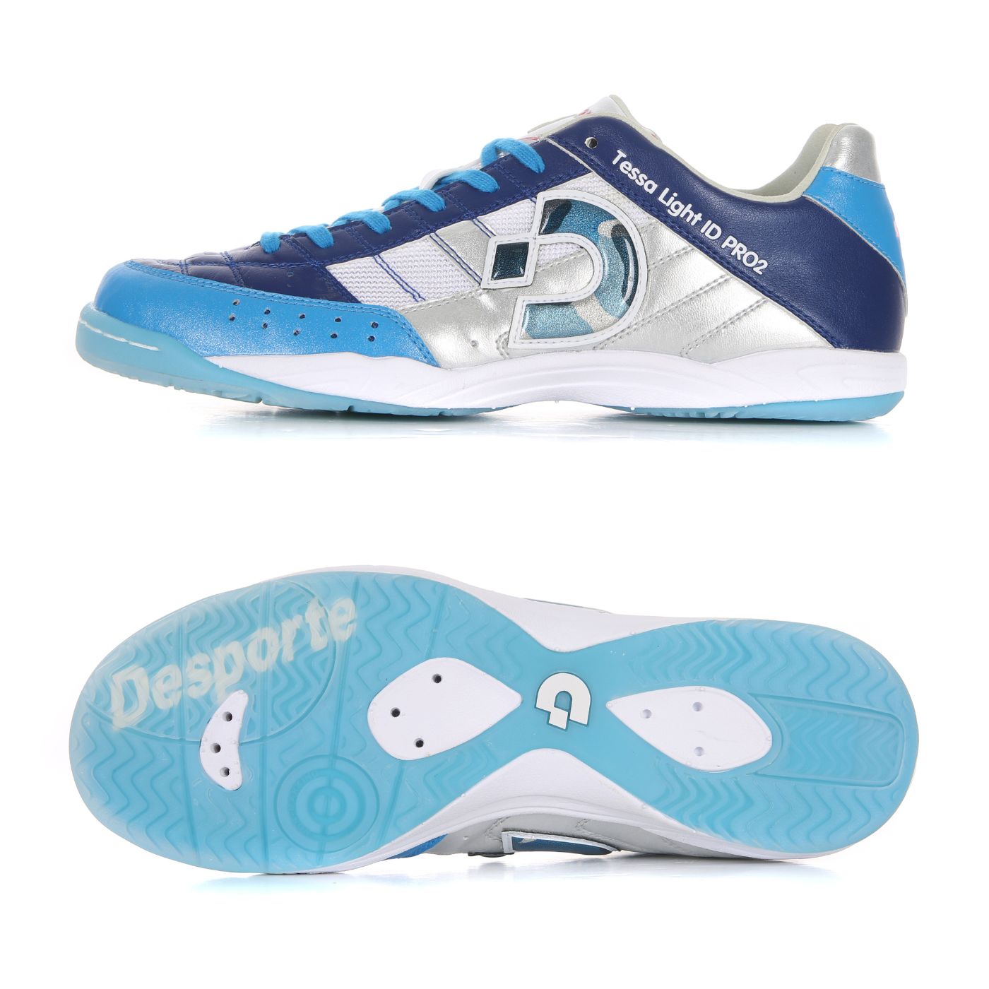 Desporte Tessa Light ID PRO2 LTD 20th anniversary limited edition blue and navy futsal shoes with blue camouflage logo