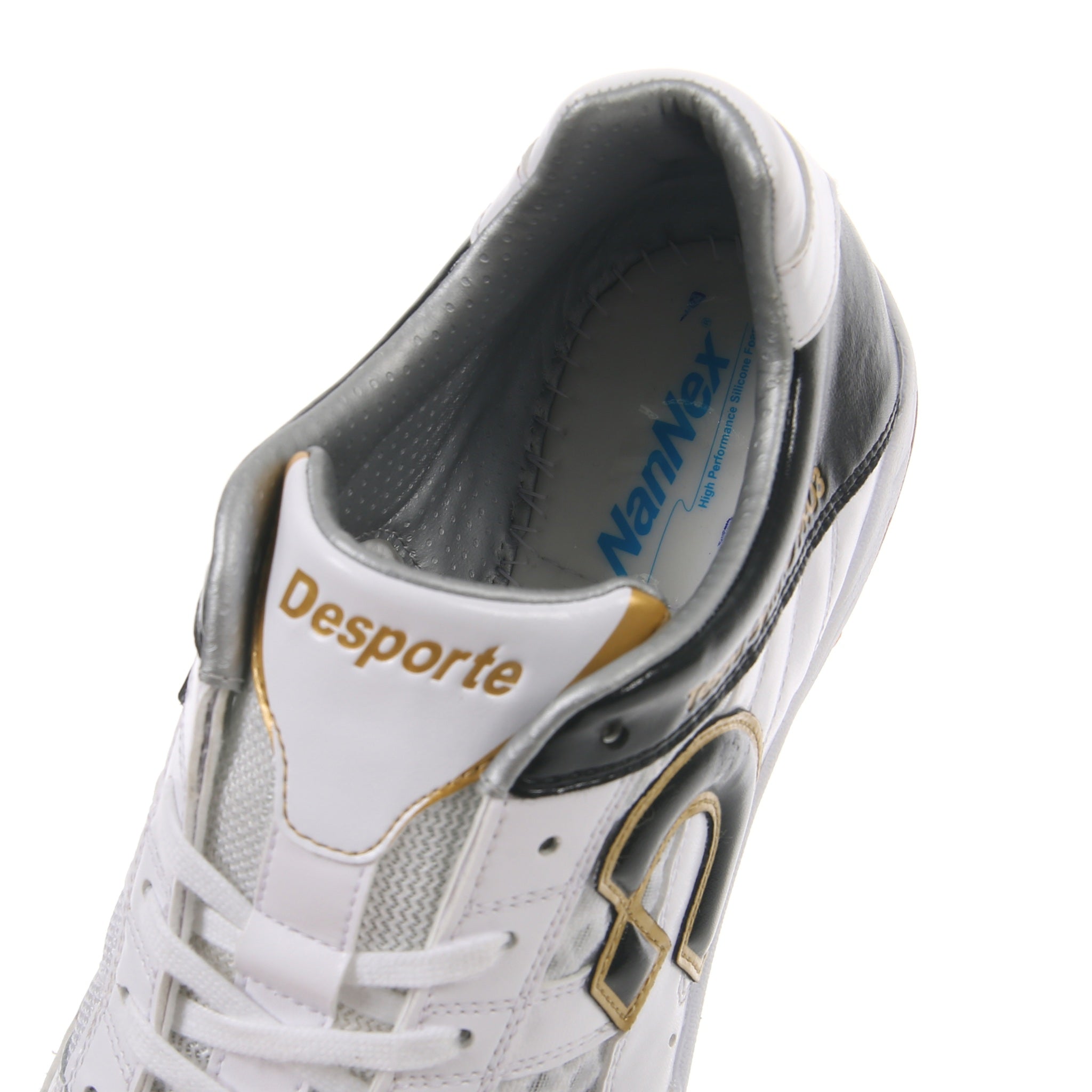 Desporte Tessa Light ID PRO3 white futsal shoe Nannex high performance silicone foam cushioning 