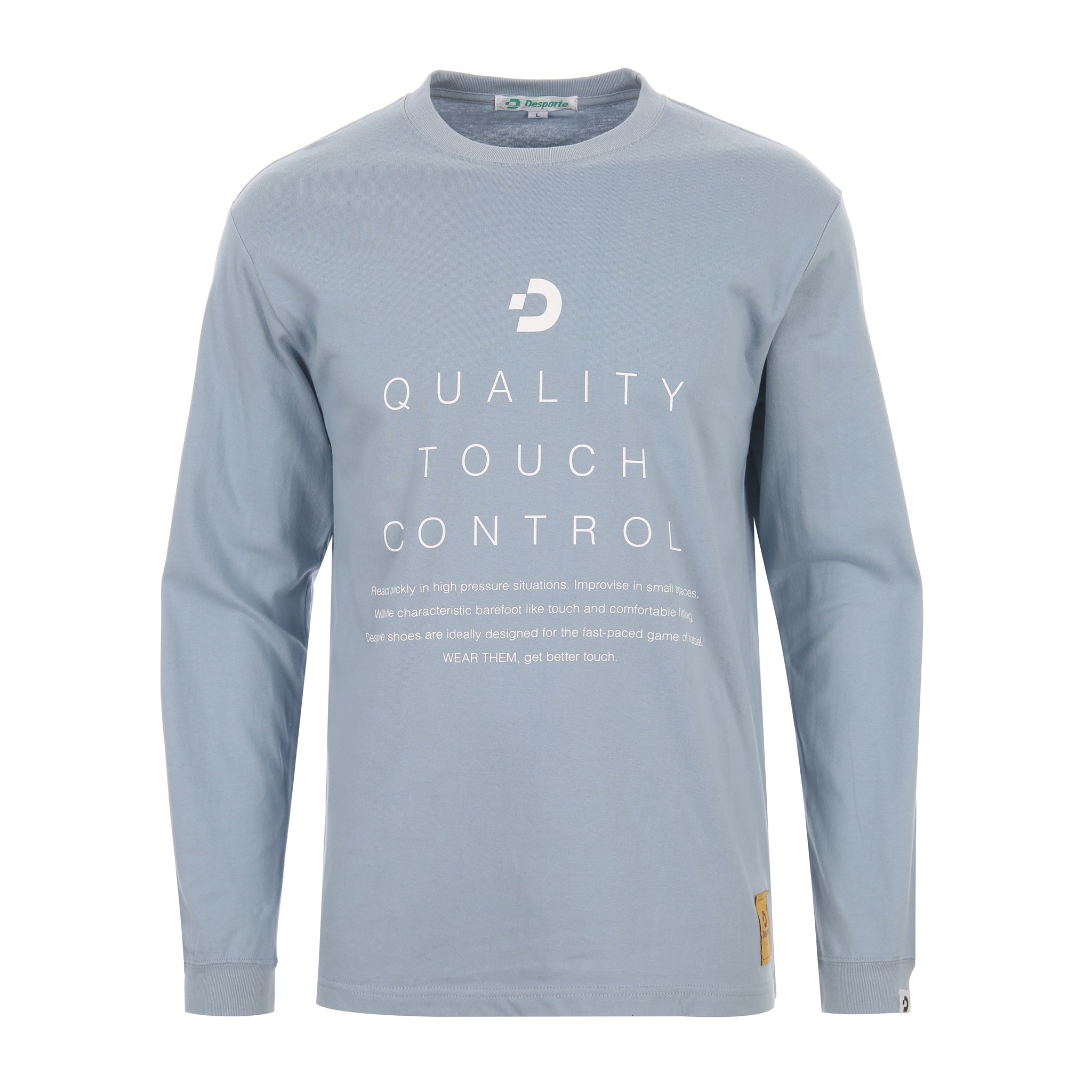 Desporte acid blue 100% cotton long sleeve t-shirt DSP-T53L
