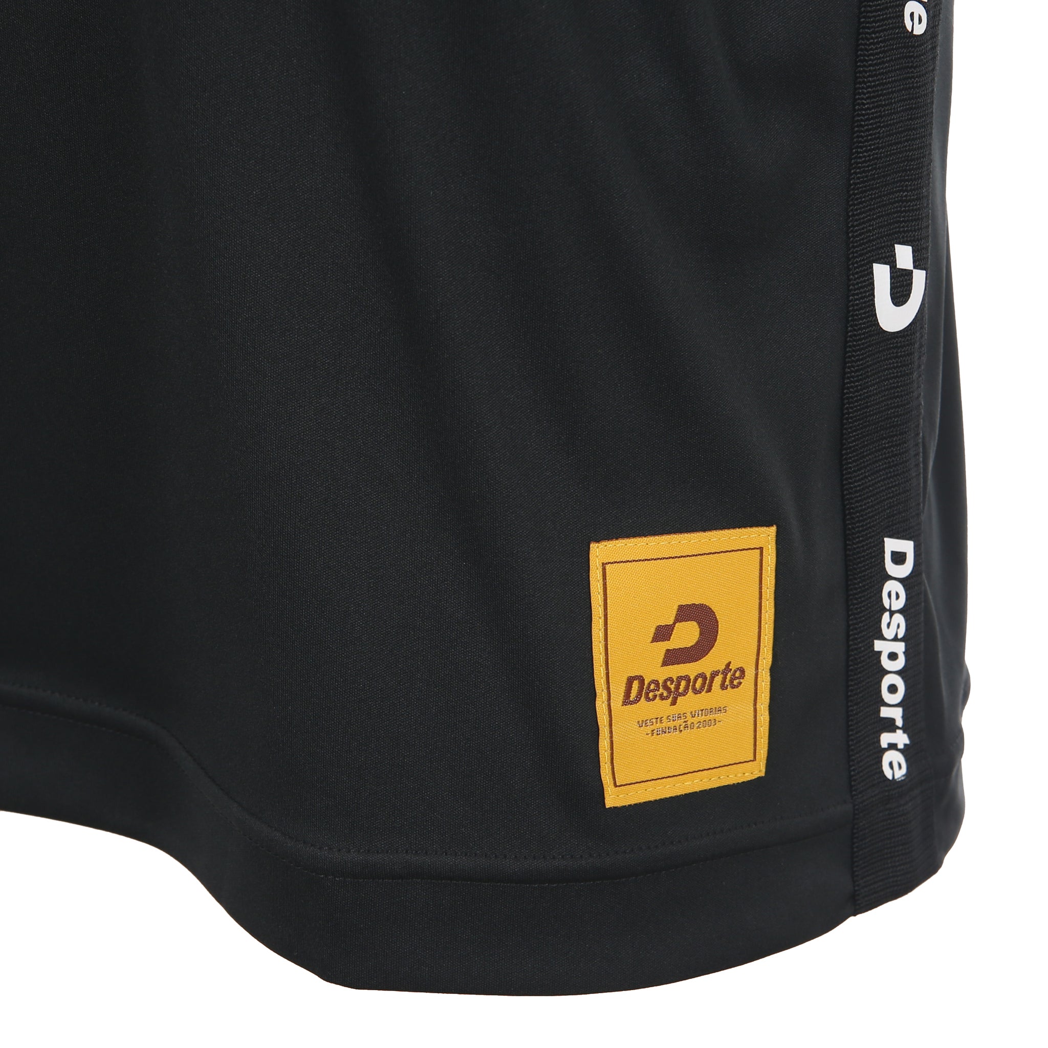 Desporte black futsal practice shirt DSP-BPS-37 tractape logo and logo tag