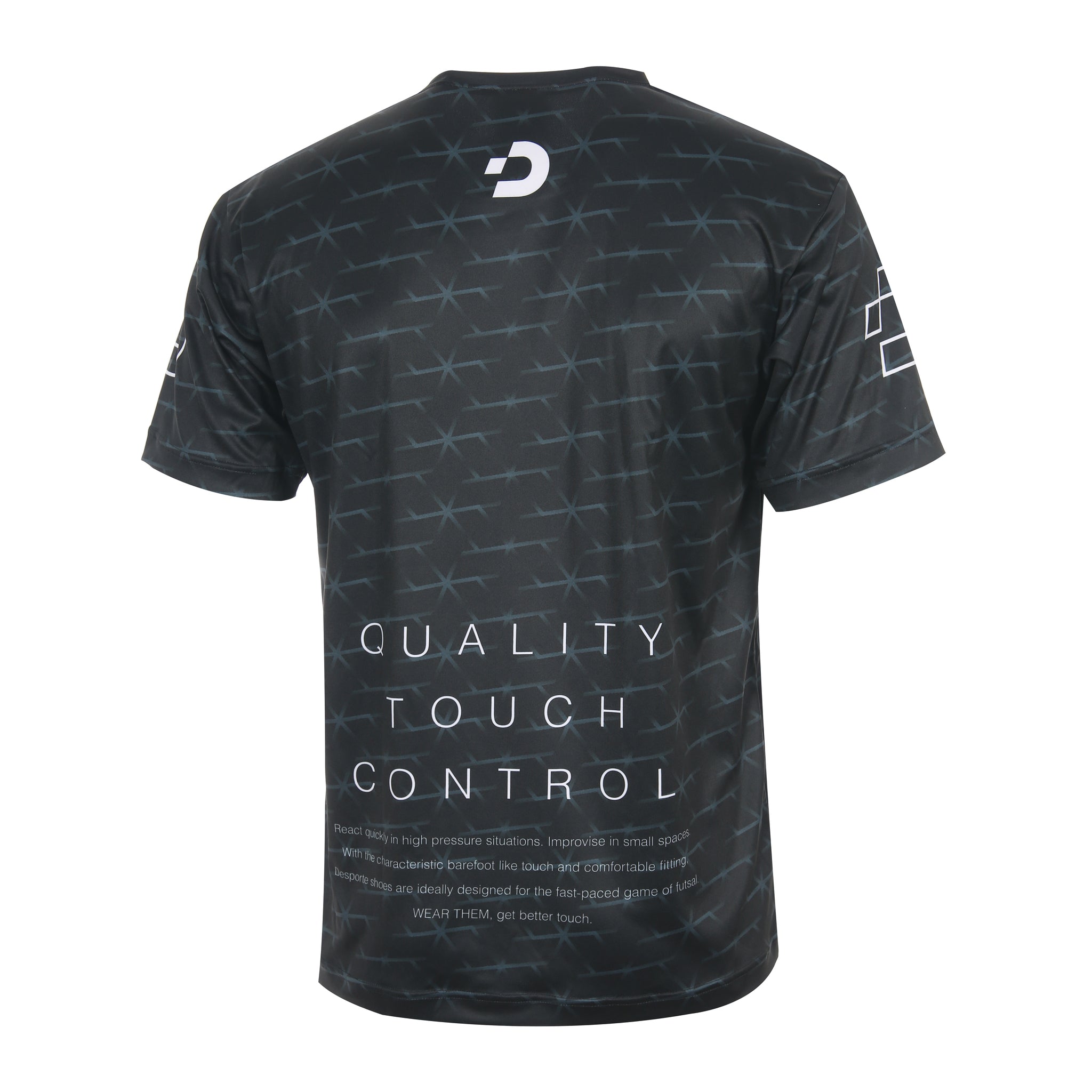 Desporte black futsal practice shirt DSP-BPS-38 back view