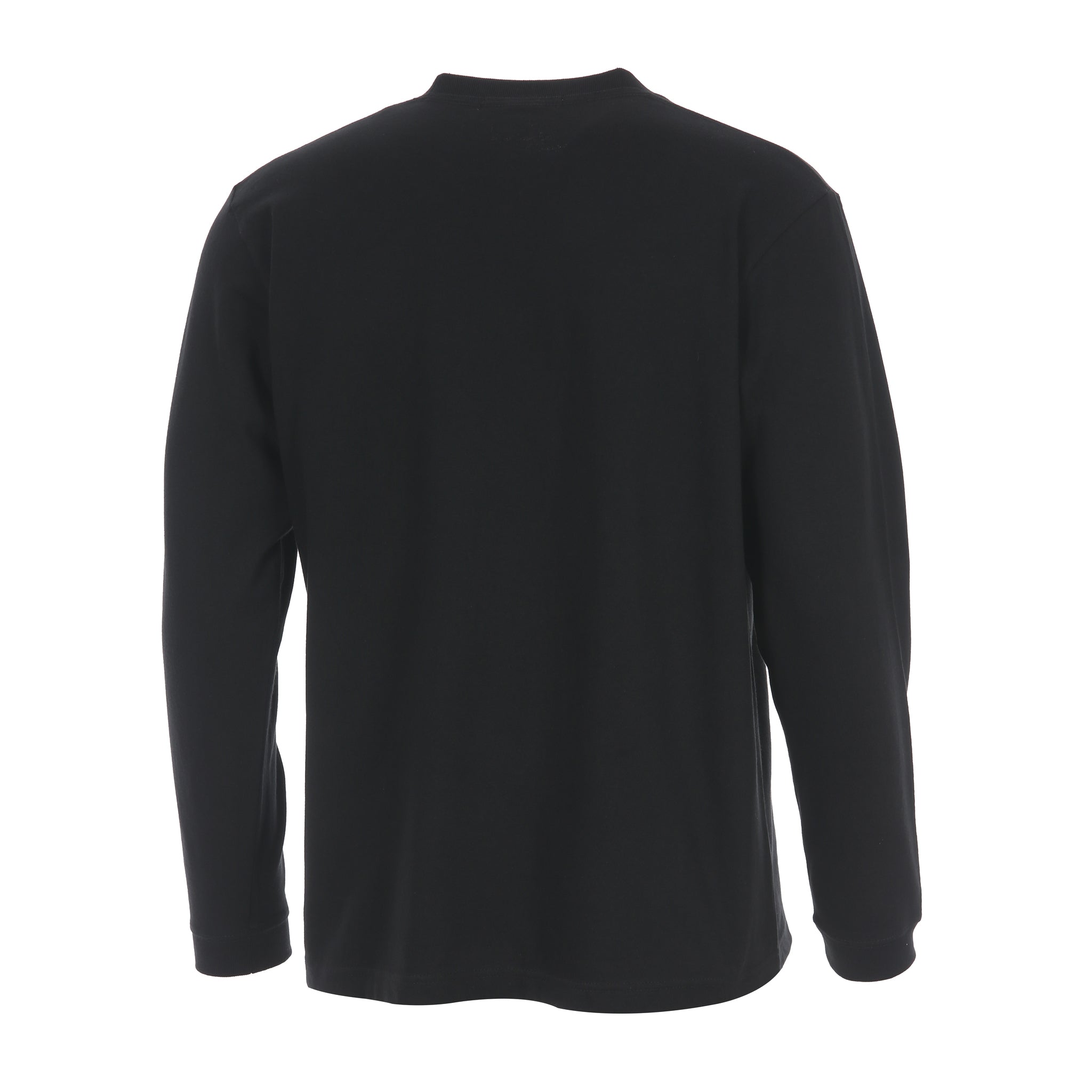 Desporte black long sleeve cotton t-shirt DSP-T55L back view