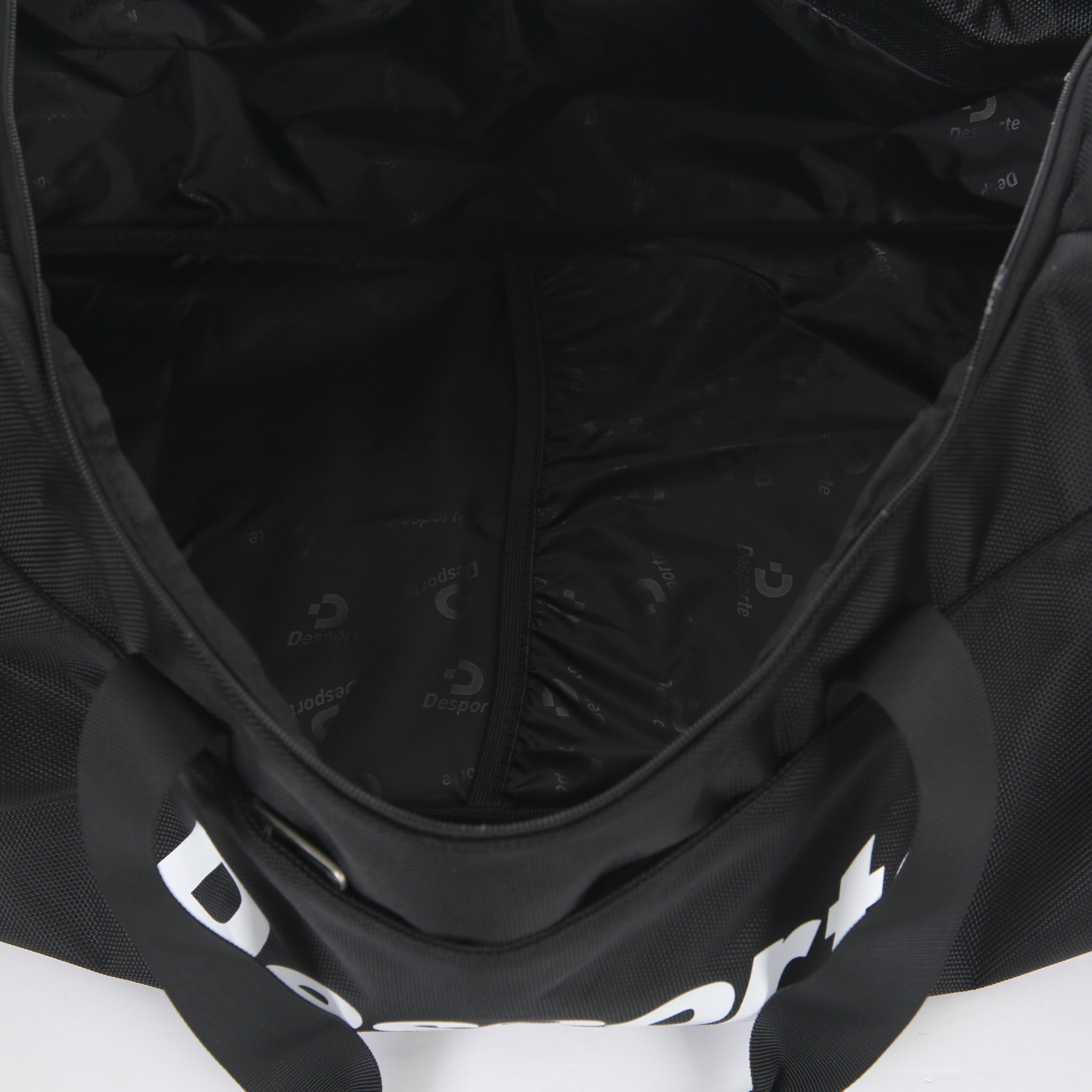 Desporte black sports duffel bag inside fabric