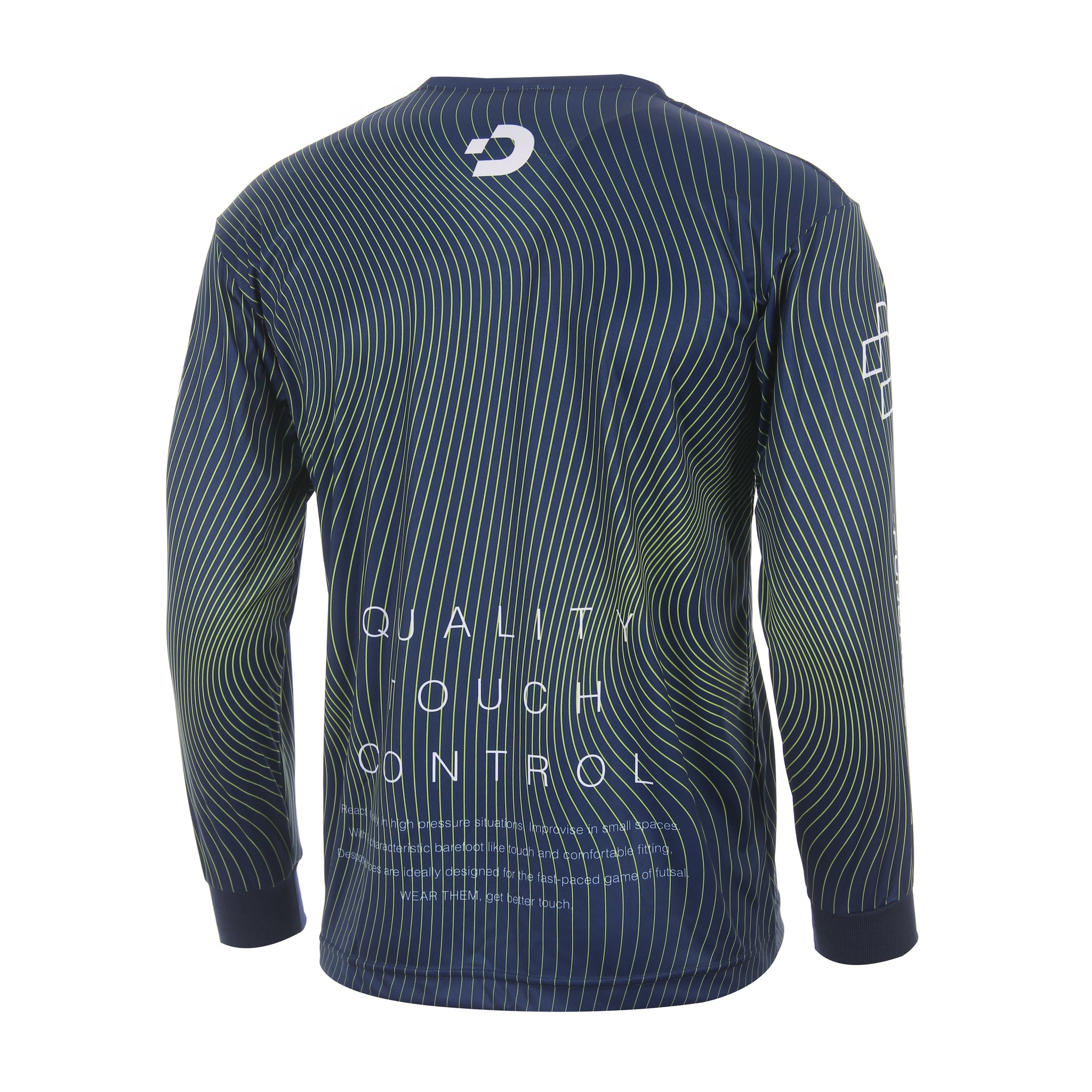 Desporte navy long sleeve practice shirt DSP-BPS-36L back view