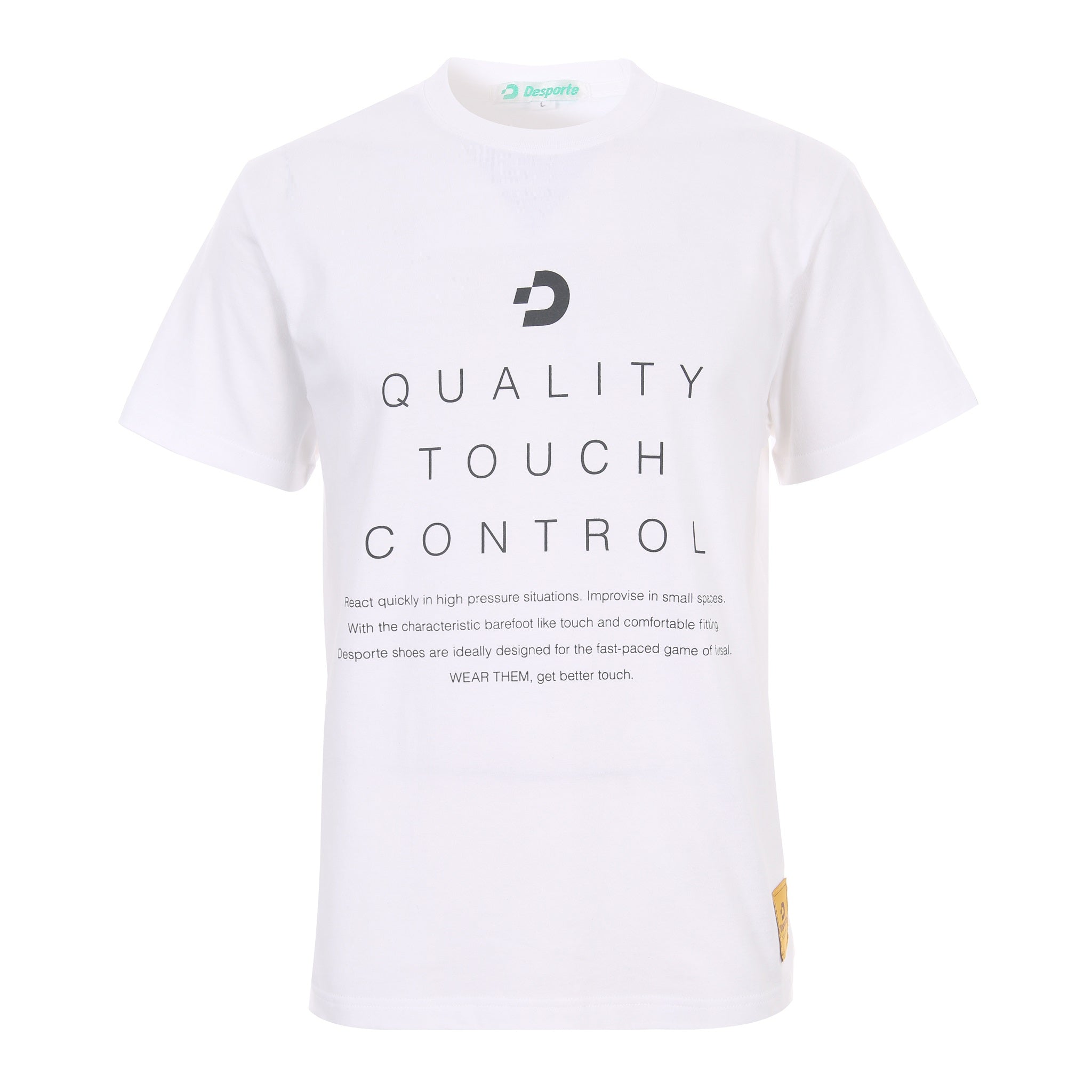 Desporte white 100% cotton t-shirt DSP-T52