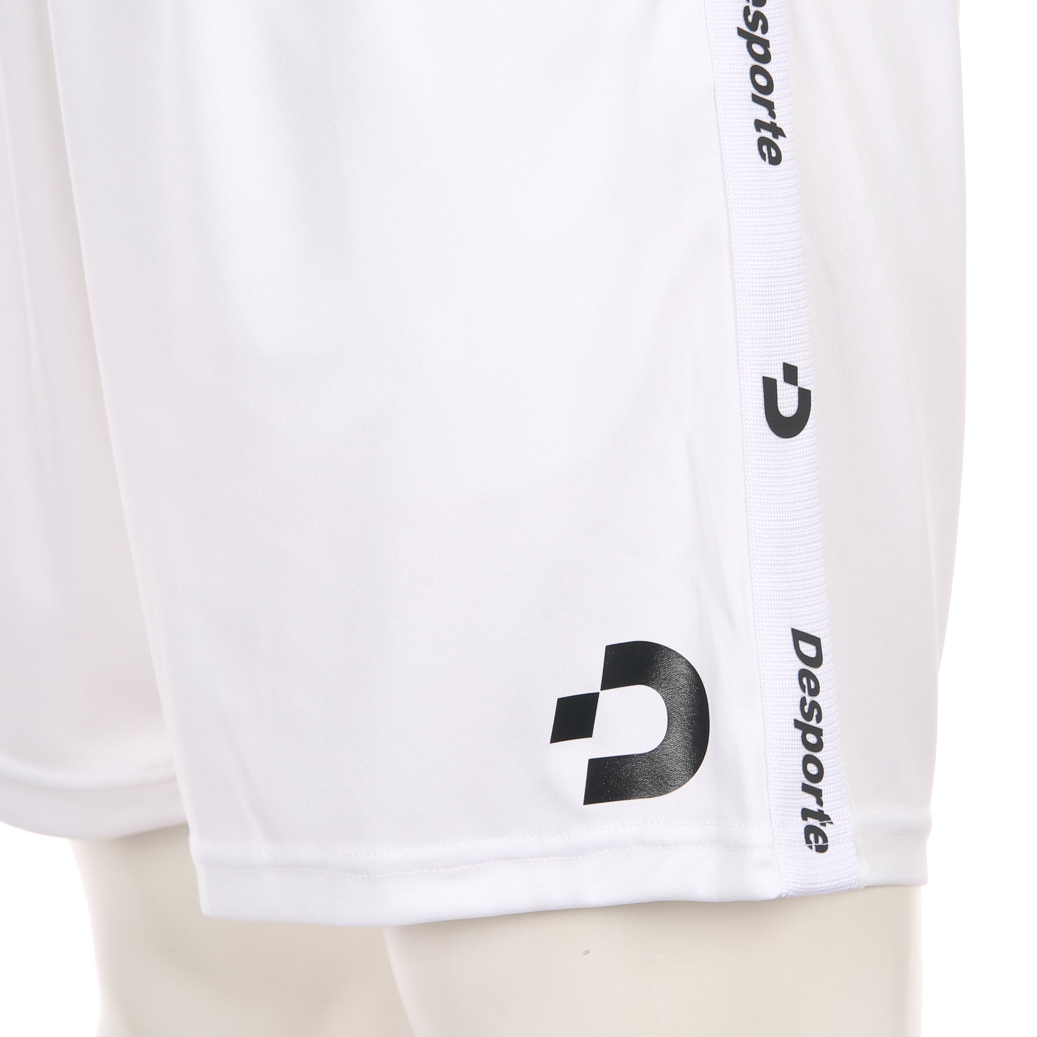 Desporte white futsal practice shorts DSP-BPSP-37 track tape logo and print logo